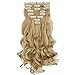 Produktbild Clip in Extensions für eine komplette Haarverlängerung Clips 8 Tressen Haarteile Gewellt 24"(60cm)-170g