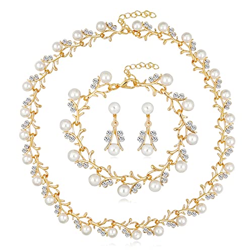 Juego de joyas KnSam con colgante de hoja de 45 cm: El regalo ideal de pendientes y collar