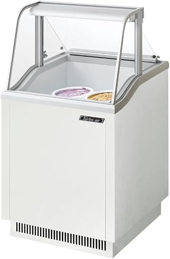 Turbo Air Ice Cream Dipping Cabinet, 26in W Turbo Air TIDC-26W Dipping Cabinet, 26in W - White