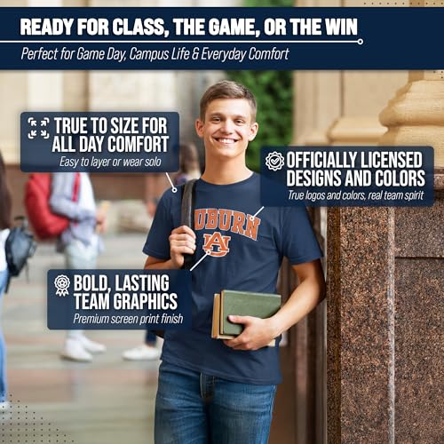 Image of NCAA Gameday Cotton T-Shirt for Men and Women | Officially Licensed NCAA Tee - Preshrunk Ring-Spun Cotton - Screen-Printed Team Logo