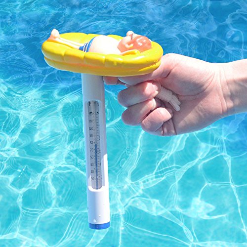 Milliard Floating Pool Thermometer, Floatin' Guy Large Size String Outdoor/Indoor Swimming Pools, Hot Tub, Spa, And Pond #TOP3