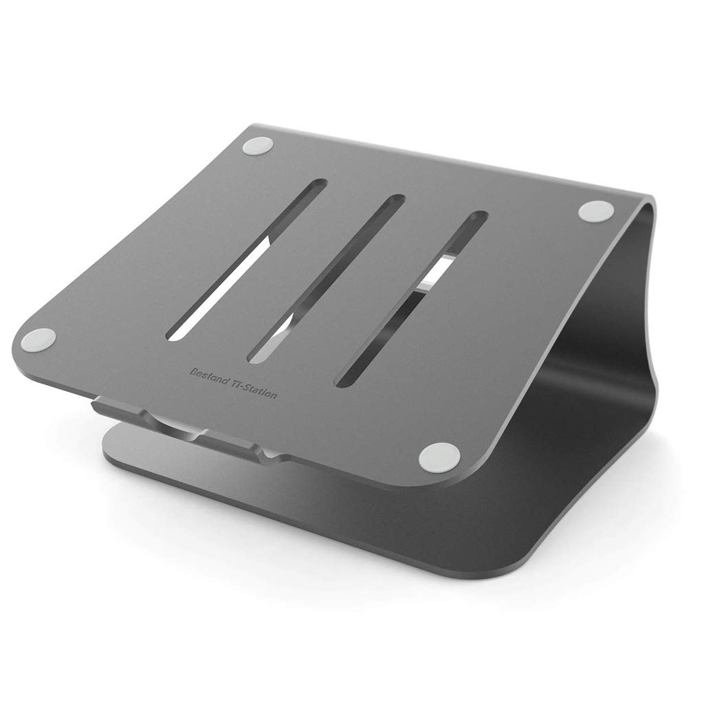 Supporti per Notebook Laptop Stand, in Alluminio di Raffreddamento del Basamento del Supporto ergonomico Desktop Staffa for Apple MacBook Air, MacBook PRO, Tutti i Notebook | Grey