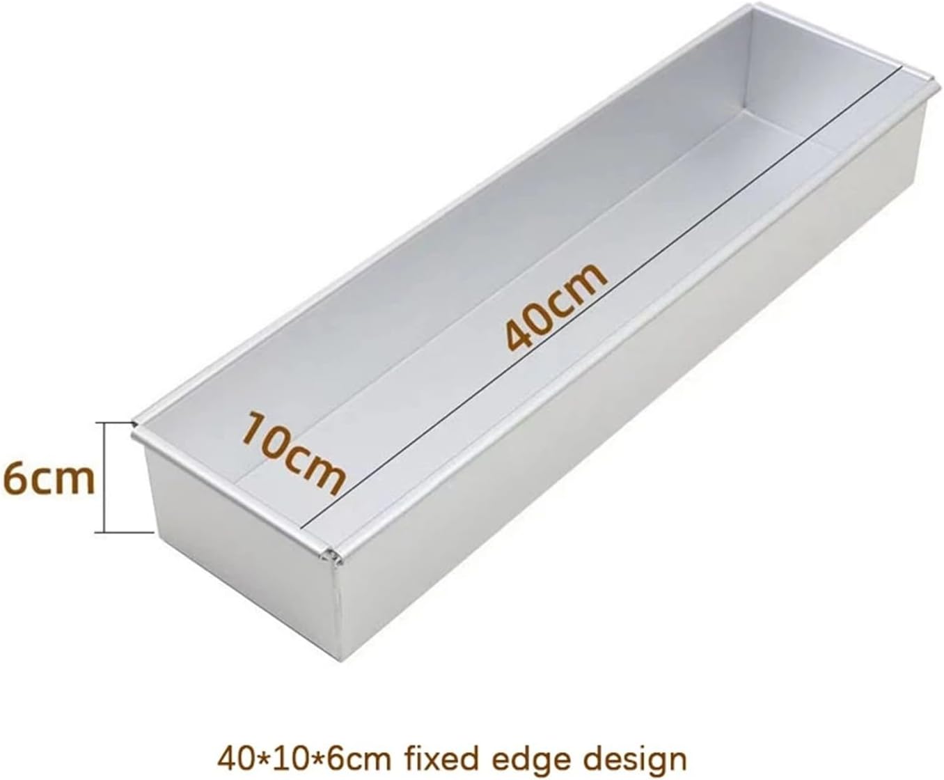 1 Pc Home Loaf Bread Mold Long Cake Tiramisu Pan Activity Edge Durable Flat Toast(Fixed mold)