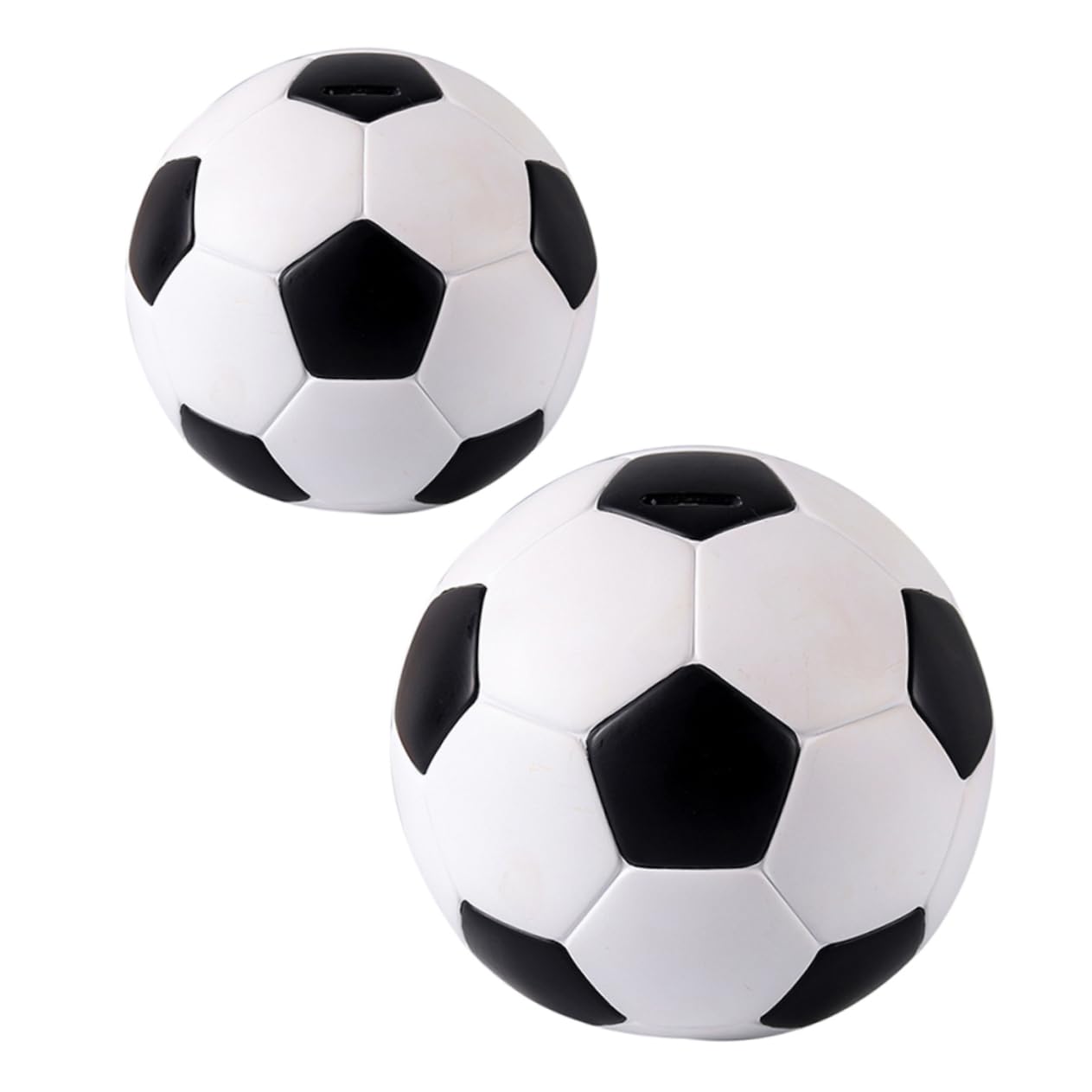 2pezzi Salvadanaio Forma Di Calcio in Decorativo Tavolo Adatto Per Contenere Monete e Coltivare Consapevolezza Del Risparmio