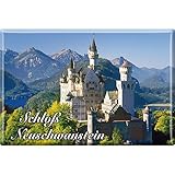 neuschwanstein innen  Magnet - Schloss Neuschwanstein - Gr. ca. 8 x 5,5 cm - 38767