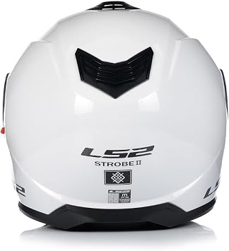 FLIP FRONT MOTORCYCLE MODULAR HELMET L~S~2 FF908 STROBE-II Motorbike Scooter Dual Visor ECE22.06 & P/J Certified Pinlock Max Vision Flip Up Urban Touring Helmets