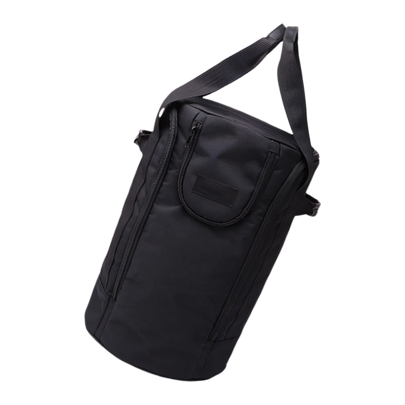 Kangnice Sturdy Cylinder Carrying Case in Black Camouflage Design Thickened Shockproof Cover for Camping and Home Storage Tear Proof Coal Can Holder
