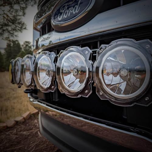 Protector de luz Pro6 Gravity® LED de 15.2 cm transparente para faros de coche 6