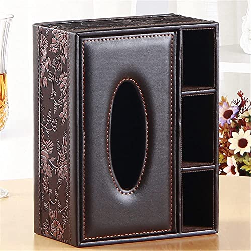 Image of Handcuffs Desk Organiser Office Table Tissue Holder | PU Leather | Remote Stand | Storage Case | Stationery Box | Mobile | Phone | Pen | Pencil | Organizer (Maroon), Black
