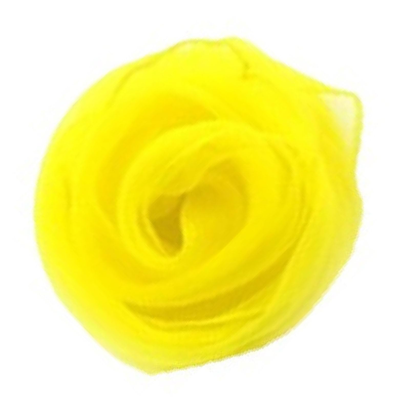 Omabeta Sciarpa da Gioco per Bambini Sciarpa di Seta da Giocoleria Colorata Brillante per Aiuti Educativi sul Ritmo della Musica da Ballo (Gialla)