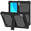 TJS Compatible con Boost Celero 5G Tab Tough Tablet Case, Strong Kickstand Hybrid Case Cover para Celero 5G Tab (negro)