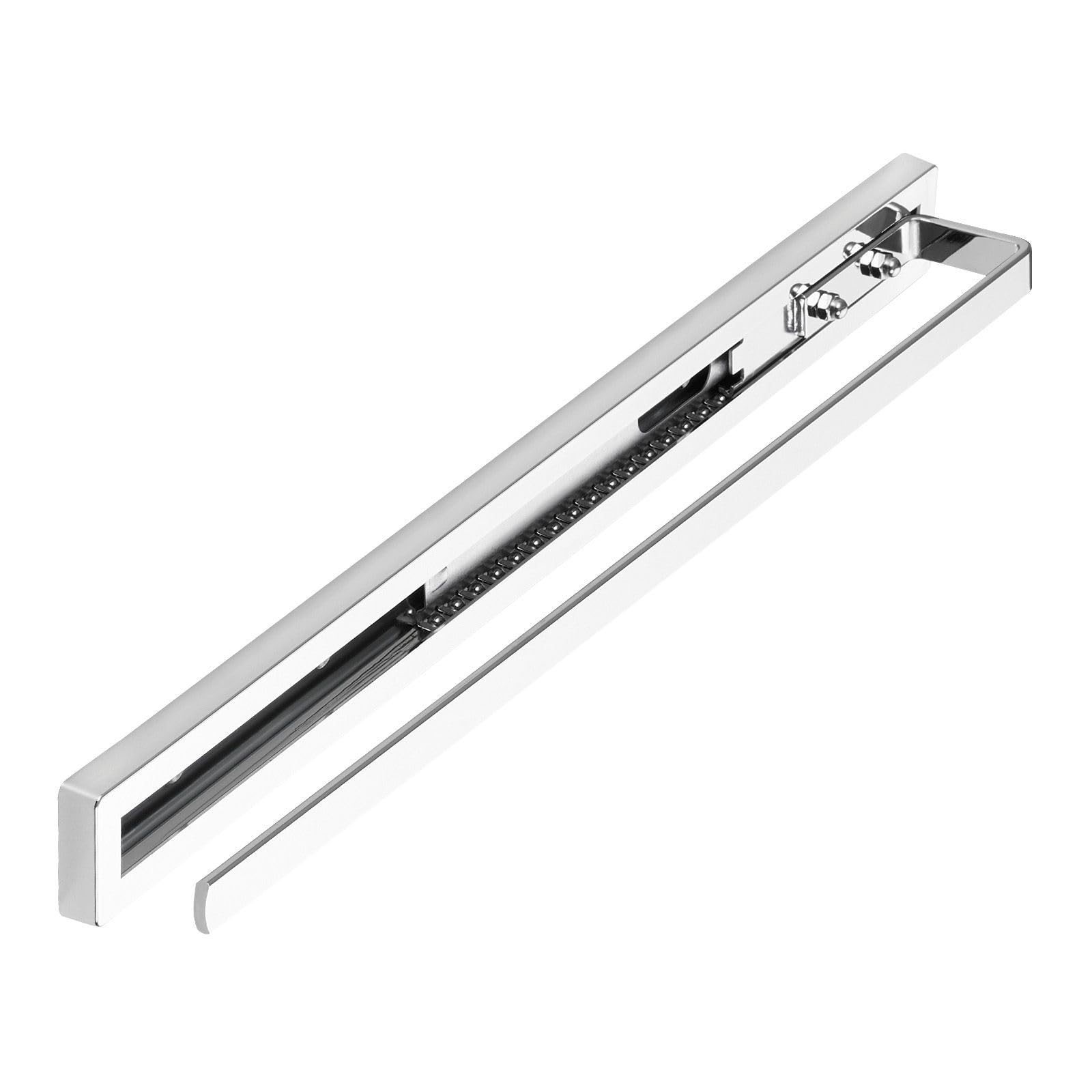 SOTECH Porte-Serviettes Coulissant Style à 1 Bras Chrome Poli 415 mm Course 300 mm Porte-Serviettes pour Montage latéral ou sous Plan de Toilette