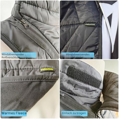 Pelucton Halswärmer Motorrad Winter, verstellbarer Brust- und Schulterwärmer, thermischer Schal, Winddicht, Motorrad-Nackenschutz Outdoor