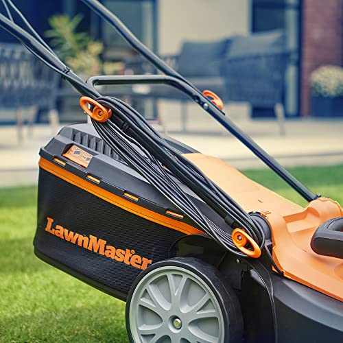 LawnMaster 1800W Electric Lawn Mower with 40cm cutting width, ideal for larger lawns, with rear roller and mulching function, 2 year guarantee - Image 7