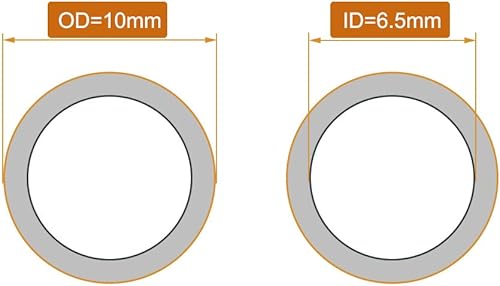 Miniatura 2 de uxcell Tubo flexible de silicona de 14 pulgadas x 3.3 pies tubo de manguera de alta presión