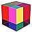 ZhuoChiMall CMY Color Cube, 3.93 inch (100mm) Mixing Color Cube, Colorful Acrylic Prism for Home or Office Desktop Decoration, Science Learning Physic Toys Educational Gifts for Kids