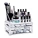 Produktbild Relaxdays, transparent Make-Up Organizer mit 2 Schubladen, Kosmetik-Aufbewahrung für Schminke, Lippenstifthalter Acryl, Standard