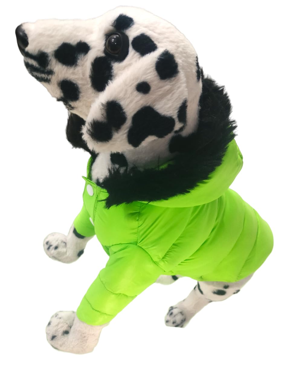 Dog Puffer Jacket Winter Puffer Jacket Coat Pet Apparel Waterproof Our Dog Jackets are Practical and Stylish(Neon-Green Hooded with Sleev) (12) (B0CNZDBWCG) Amazon Price History, Amazon Price Tracker