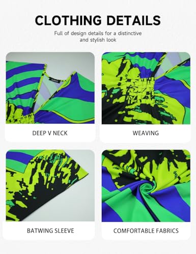Image of Bsubseach Women Floral Print Kaftan Dresses Plus Size Bathing Suit Cover Up Moo Moos Caftan Beach Dress for Swimwear Summer
