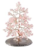 Exquisita artesanía: árbol de la vida hecho a mano con 7 piedras de chakra como hojas, alambre de cobre (sin plomo ni níquel) como ramas, piedras de ágata de cuarzo como soporte. Altura del árbol + soporte: 14 – 16 cm. Peso neto del producto: 200 – 250 g.