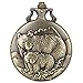 GSYDMYJ Rétro Bronze Ours Polaire Figure Collier Quartz Montre De Poche Ours Motif Chaîne Pendentif Cadeaux pour Hommes Femmes