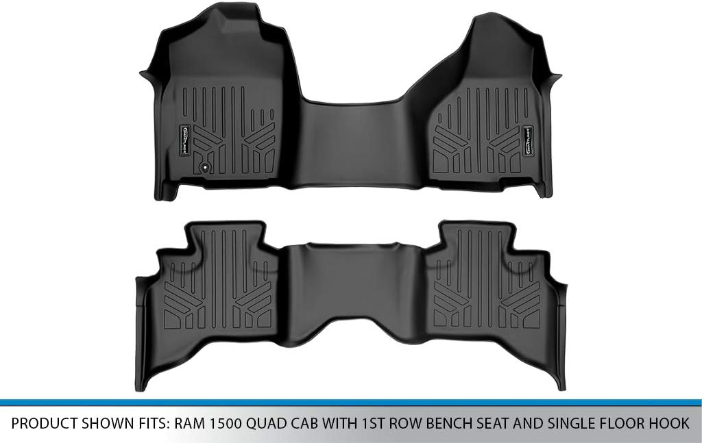 MAXLINER Floor Mats 2 Row Liner Set for 2012-2012 Ram 1500 - Image 5