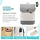LOVEVOOK Backpack School Laptoptasche Arbeitstasche Damen Wasserdichter Notebook Rucksack mit Laptopfach 15,6 Zoll & Anti Diebstahl Rucksacktasche für Business, Büro, Uni u. Schule (Beige Grau)