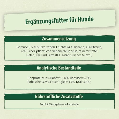 duvoplus Fruchtige Hundeleckerli Fruity Friends Vegetarisch Größe S – Ansicht 6