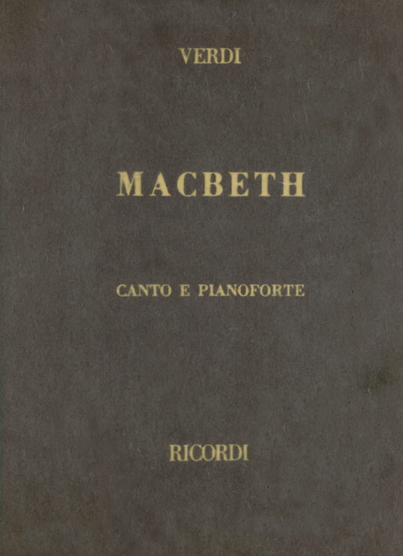Macbeth, Cloth, It: Vocal Score