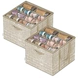 SONGMICS Organizador de Zapatos, Juego de 2, Cada uno para hasta 16 Pares, Caja...