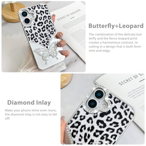 Coque iPhone 16 Plus diamant et strass argentés de haute finition