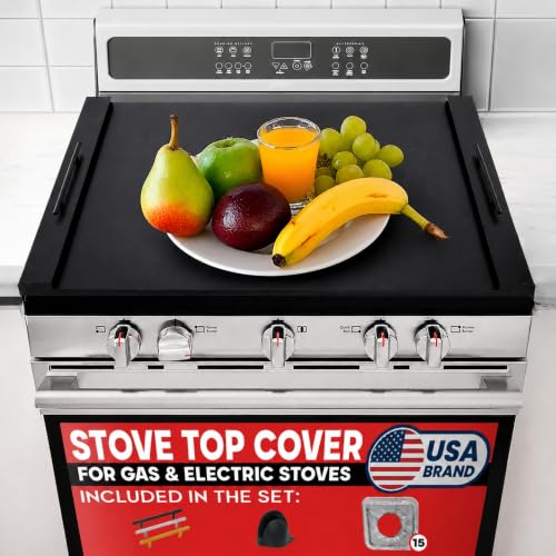 RVTHEUS Noodle Board Stove Cover 29.5x22 for Gas & Electric Stoves