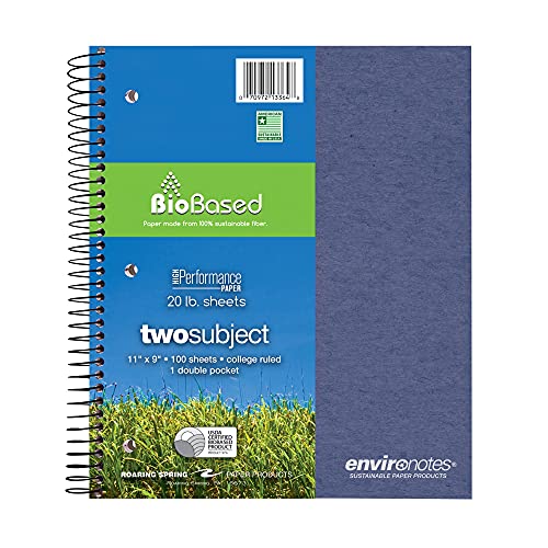 Roaring Spring Environotes Recycled Wire bound Notebook, 11