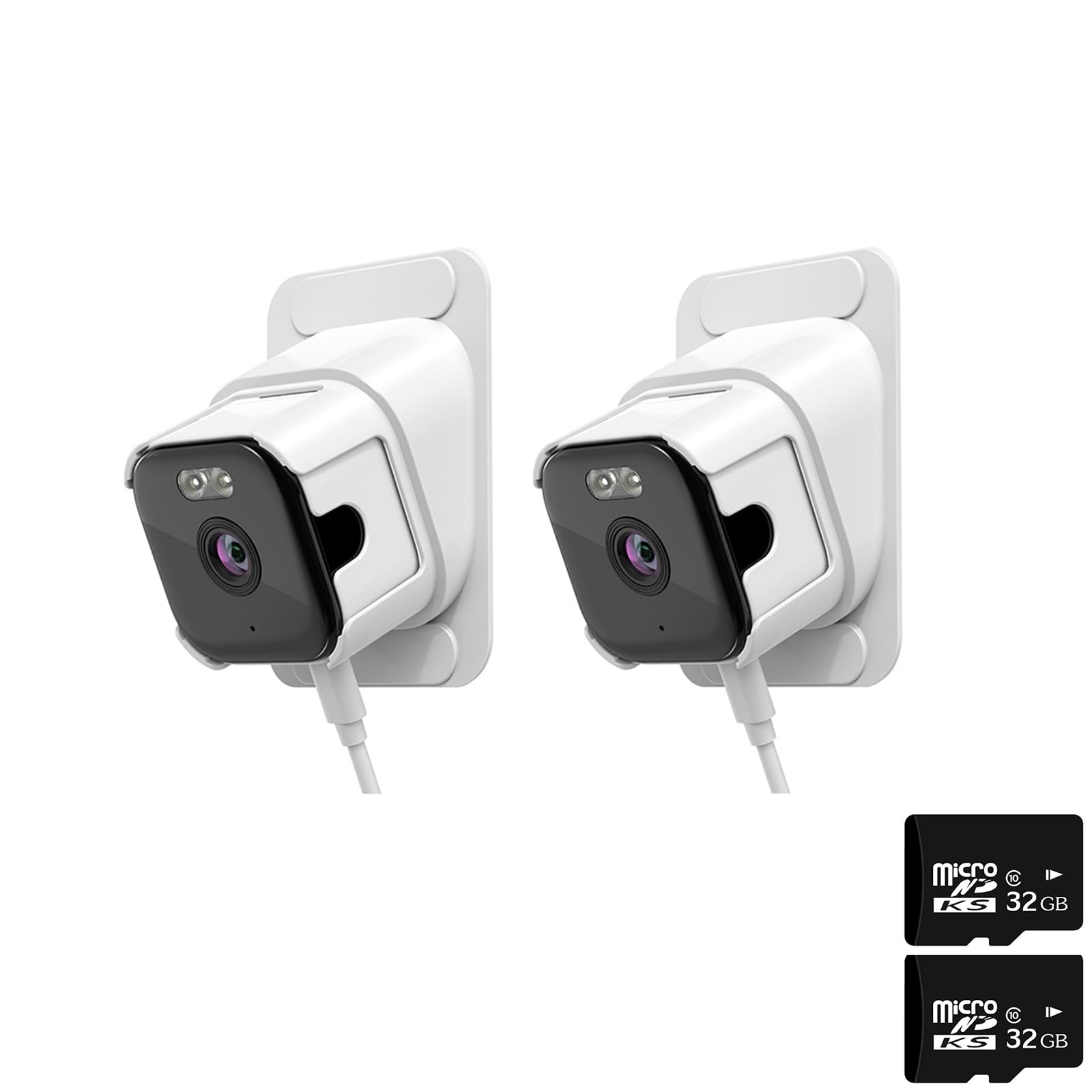 Jorcedi 2 Pack Window Camera 2K Hd - Security Surveillance Camera, Supporting Dual-Band Wifi (2.4Ghz And 5Ghz), Ai Colour Night Vision Technology, Continuous Recording, Motion Detection Functionality. (2 Pack)