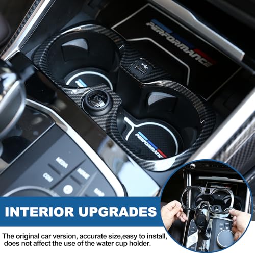 Marco para portavasos compatible BMW Serie 3 G20 G28 2020-2022 miniatura 3