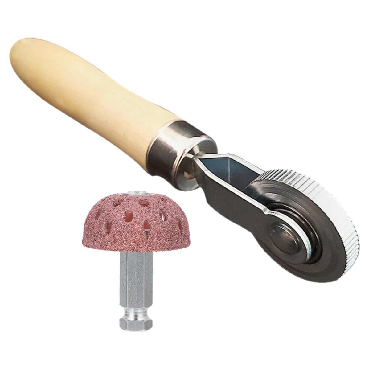 Kit outils de réparation pneus voiture vélo râteau et rouleau