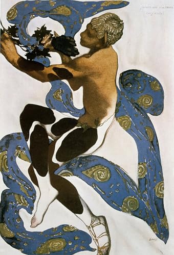 Affiche le Faun Nijinsky Leon Bakst pour décoration murale de salon et chambre