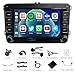 4 Core Android 15 Car Stereo Radio Compatible for VW Seat Golf Passat Jetta Beetle Tiguan Touran EOS GPS Navi Head Unit 7 inch 4GB+64GB Car Player with Carplay/Android Auto WiFi Bluetooth RDS SWC