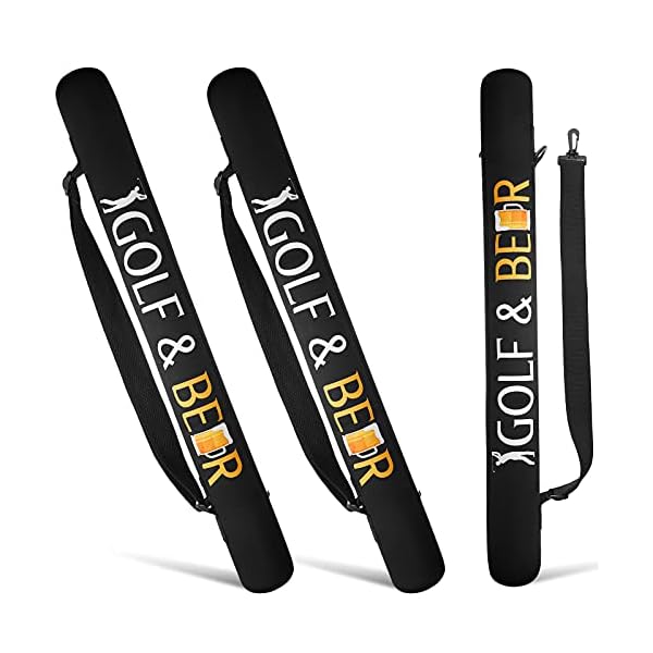Golf&Beer 2 Pieces Golf Bag Cooler 6/7Can Cooler Sleeve Golf Cooler