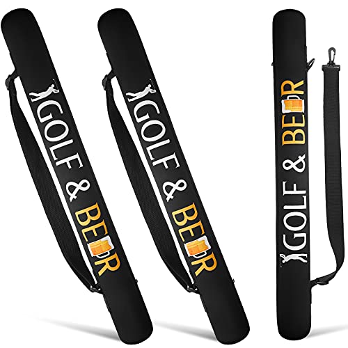 Golf&Beer 2 Pieces Golf Bag Cooler 6/7Can Cooler Sleeve Golf Cooler Golf Bag Beverage Beer