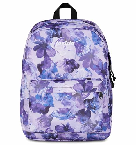 Invicta Zaino Scuola Carlson, Viola, Mono Scomparto Con Tasca per PC e Tasca per Borraccia, 24 lt, Scuola Media e Superiore, Zaino Ragazzo