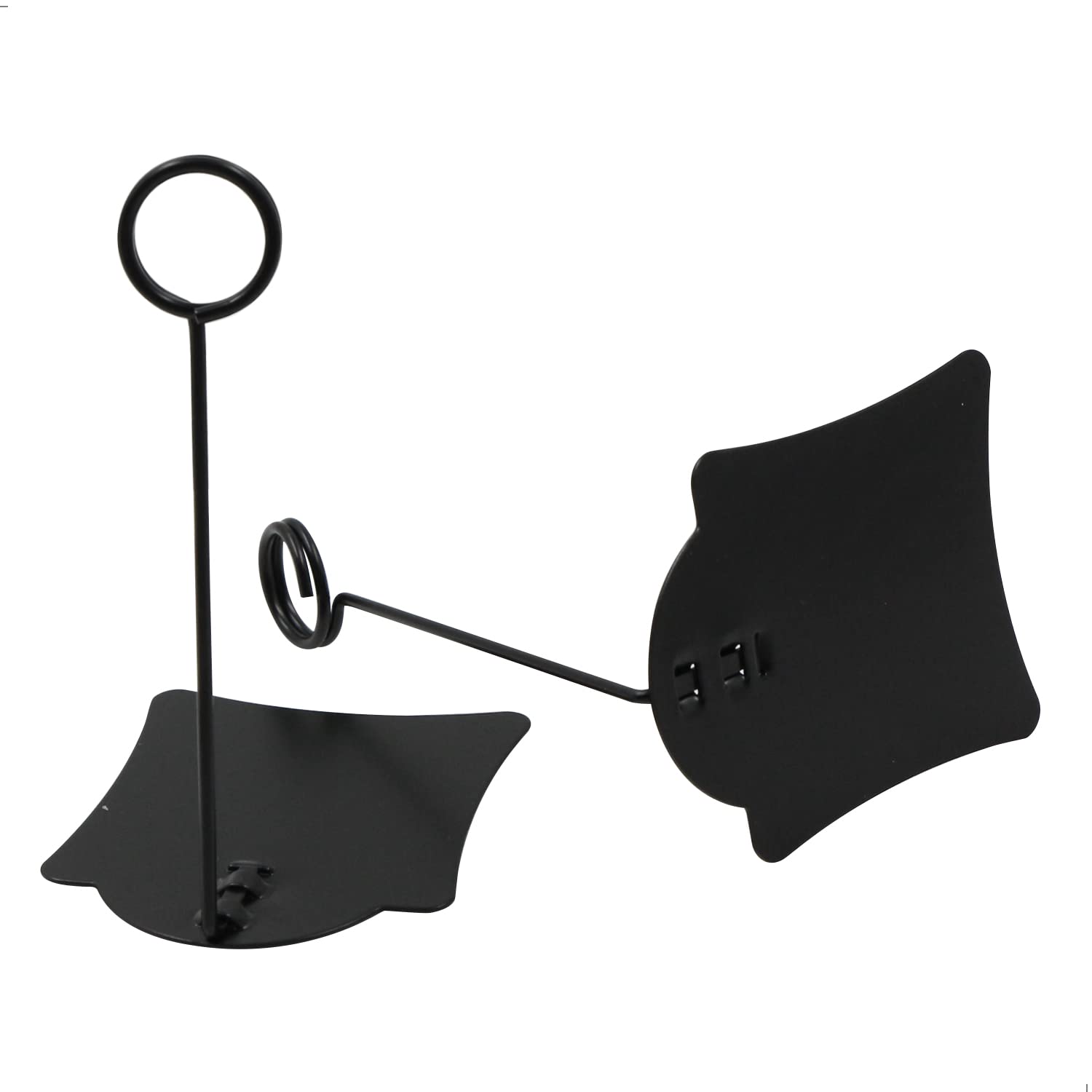 Porta Mollette Memo Clip Portaetichette - Nero Cartellini Prezzi Per Dei Numeri Tavola Del Pane Supermercato Espositori Verticali Prodotti Adatte Portabiglietti Portadocumenti Ufficio 10 Pezzi