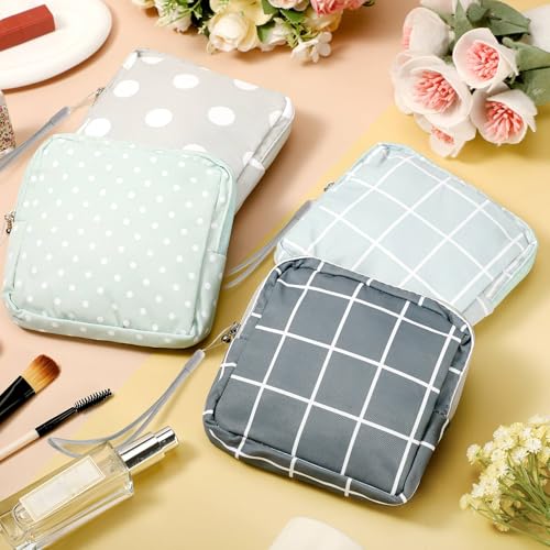 Image of Paterr 12 Pcs Period Pouch Pad Bag with Lanyard for Teen Girls Portable