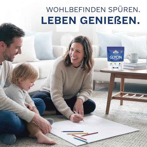 LALEA Glycin Pulver 500g – 100% reines L-Glycin Aminosäure – Kollagen-Baustein – Vegan, ohne Zusätze, hochlöslich – Unterstützt Schlaf… – Ansicht 5