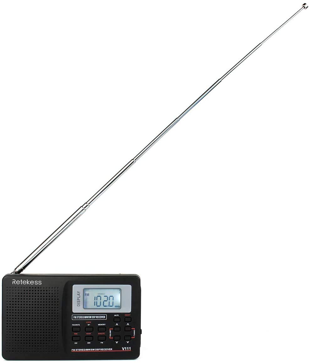 Retekess V111 Portable Shortwave Radios, Digital Radio AM FM with