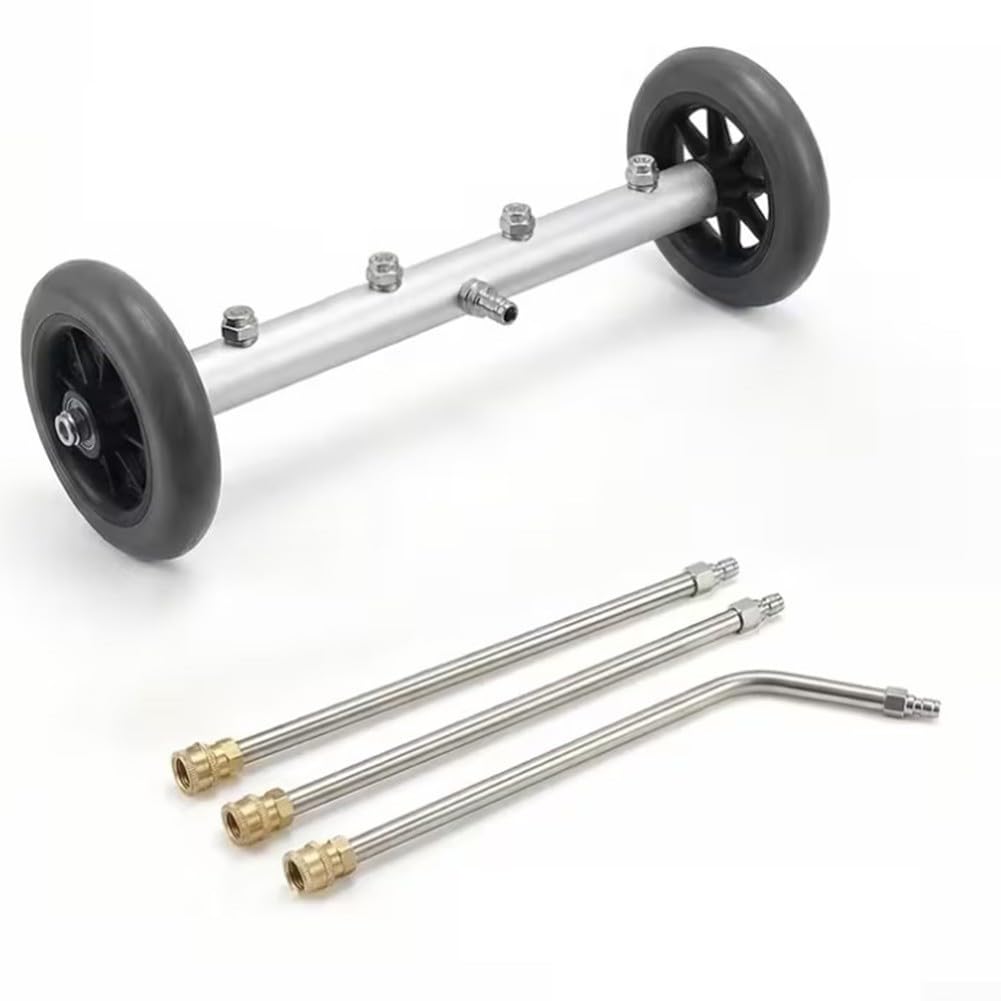 Edelstahl Unterbodenwäsche 16 Zoll 4000 PSI Druck(Gray Wheel)