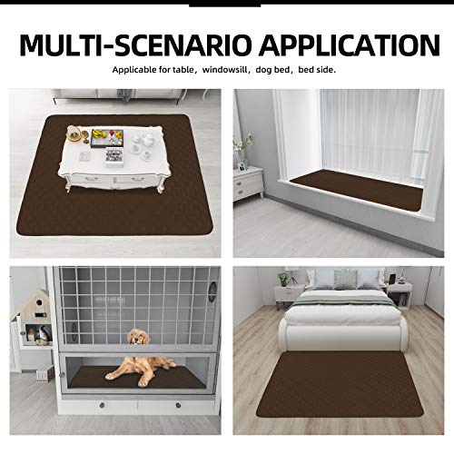 Image of Easy-Going Microfiber Sofa Slipcover L Shape Sectional Couch Cover 42X68 Inches Rectangular Chaise Lounge Cover Reversible Furniture Protector For Pets Kids Children Dog Cat(Coffee /Coffee)