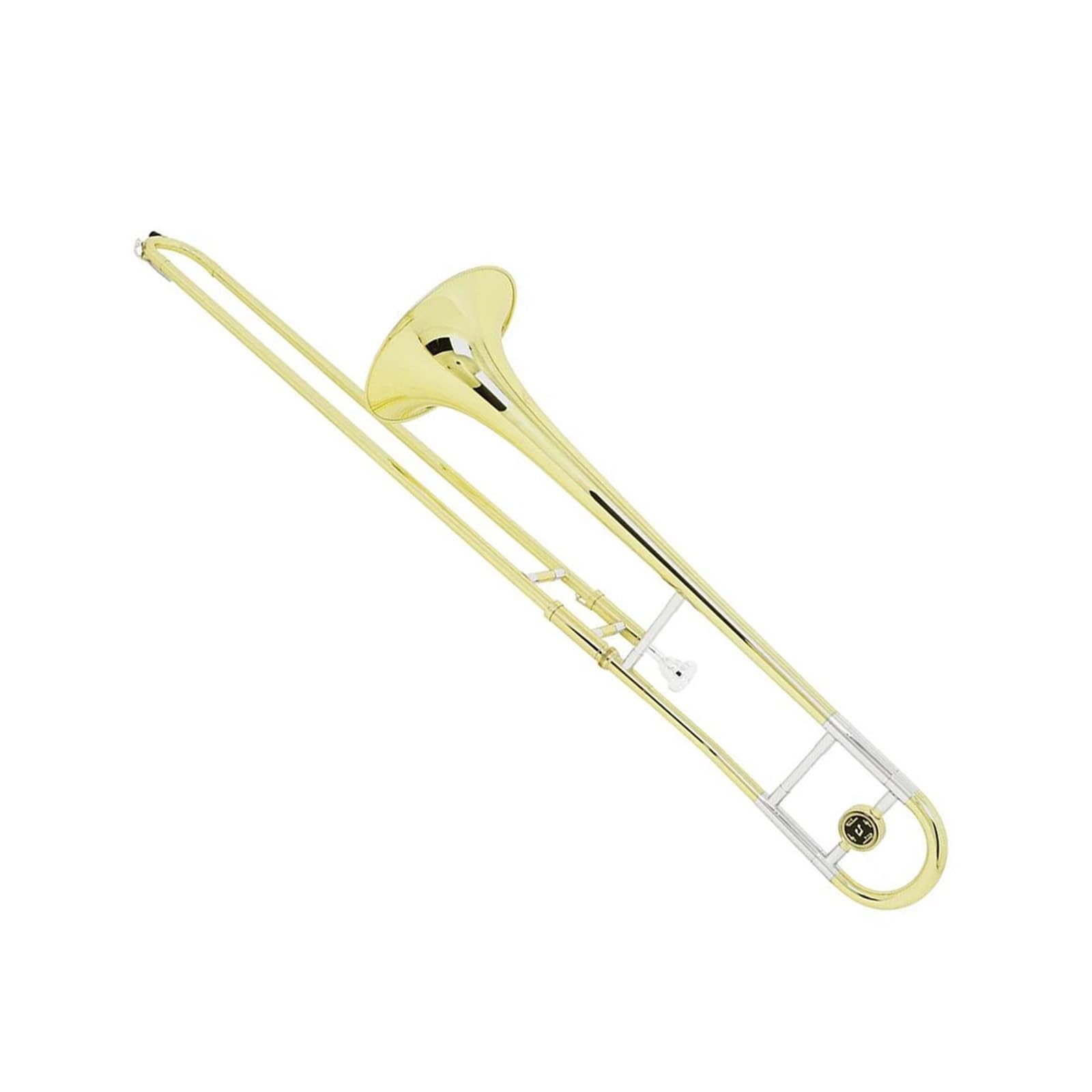 Alt-B-Posaune Messingkorpus Gold Set Inkl. Reinigungstuchbox Profiposaune
