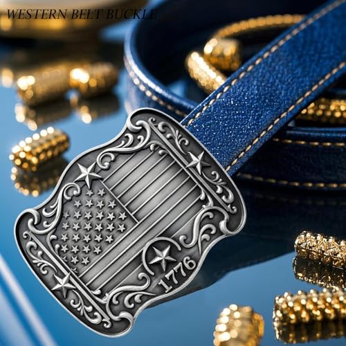 Cowboy Belt Buckle for Men Women Vintage Rodeo Texas Map 1836 Longhorn bull Western Belt Buckles
