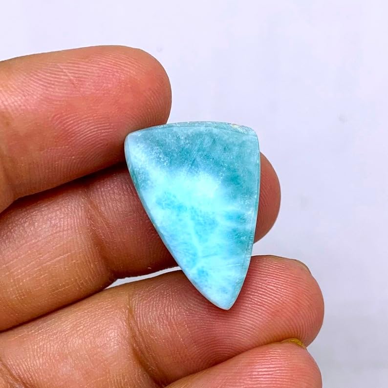 Larimar de forme triangle pour créer vos bijoux de vacances d'été - 5